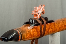 Brown Mallee Burl Native American Flute, Minor, Low E-4, #N30F